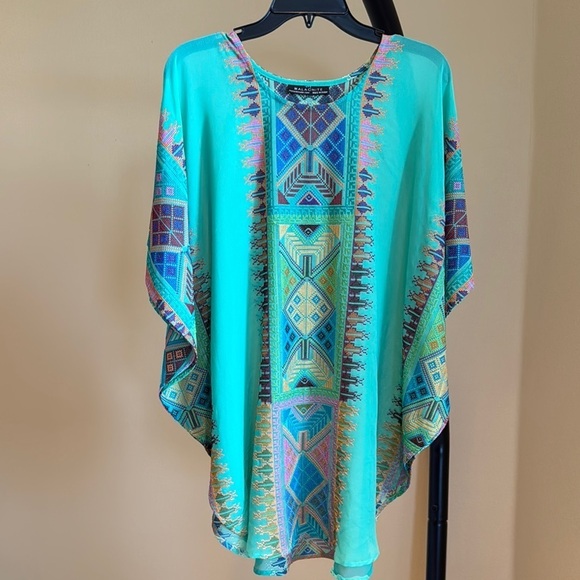 Tops - Geometric Tunic Top Colorful